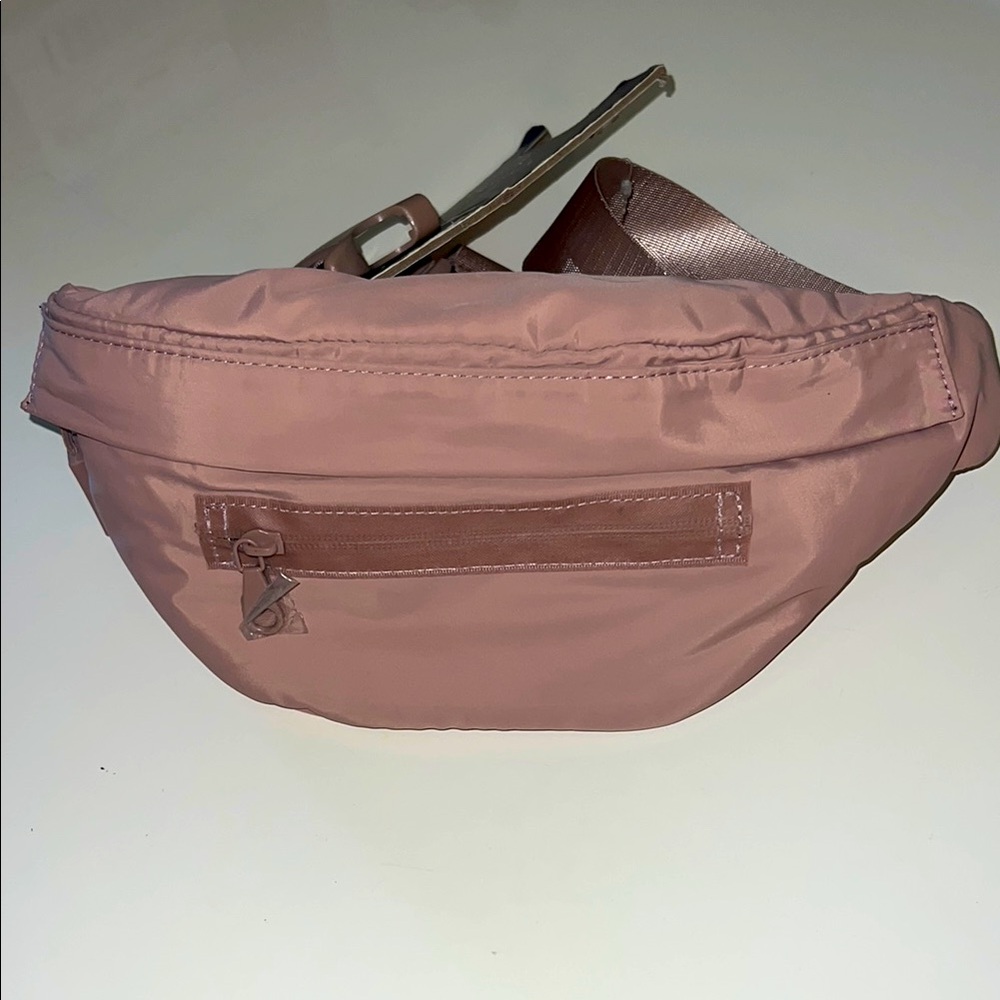 Danskin Ballet Pink Crossbody Zip Belt Bag Sling, Dark Blush Pink
